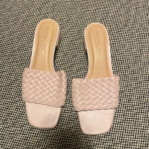 Rachel Zoe Nerida Blush Woven Sandals